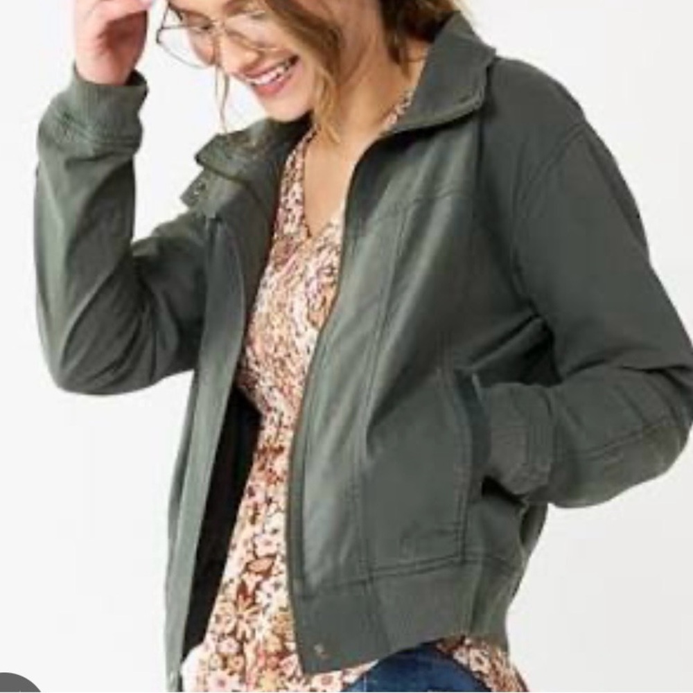 Women's Olive Utility Jacket